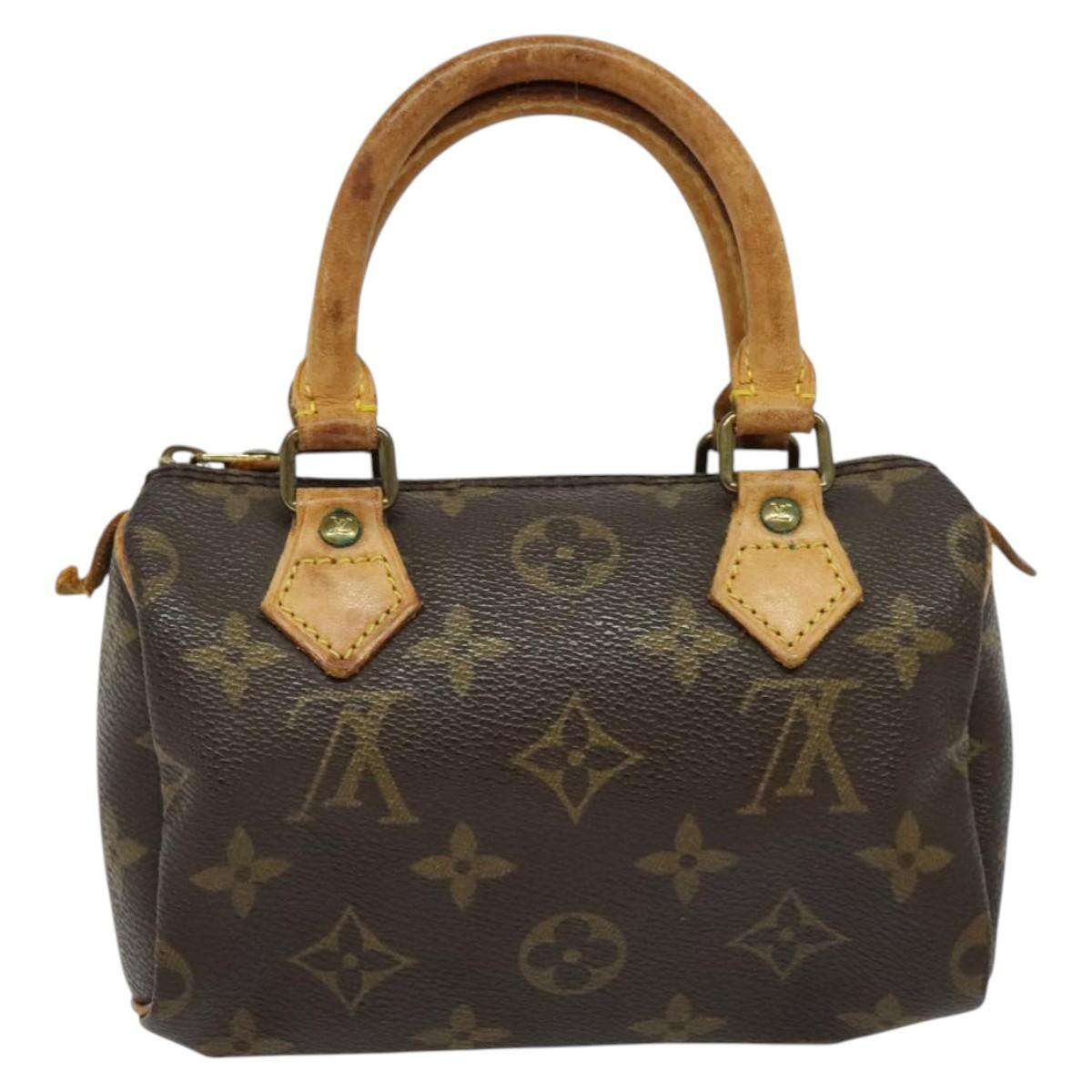LOUIS VUITTON Monogram Mini Speedy Hand Bag M41534 LV Auth 141863