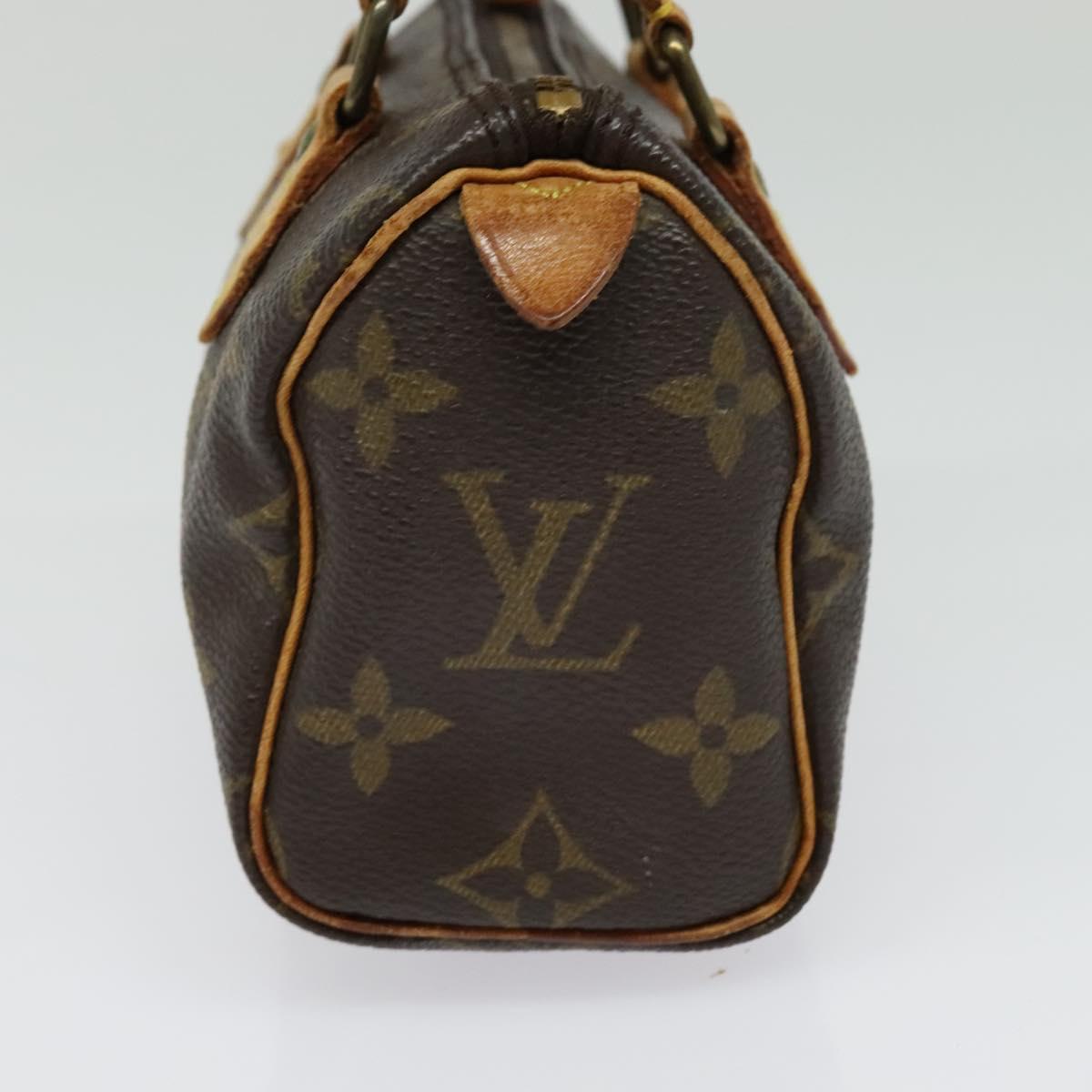 LOUIS VUITTON Monogram Mini Speedy Hand Bag M41534 LV Auth 141863