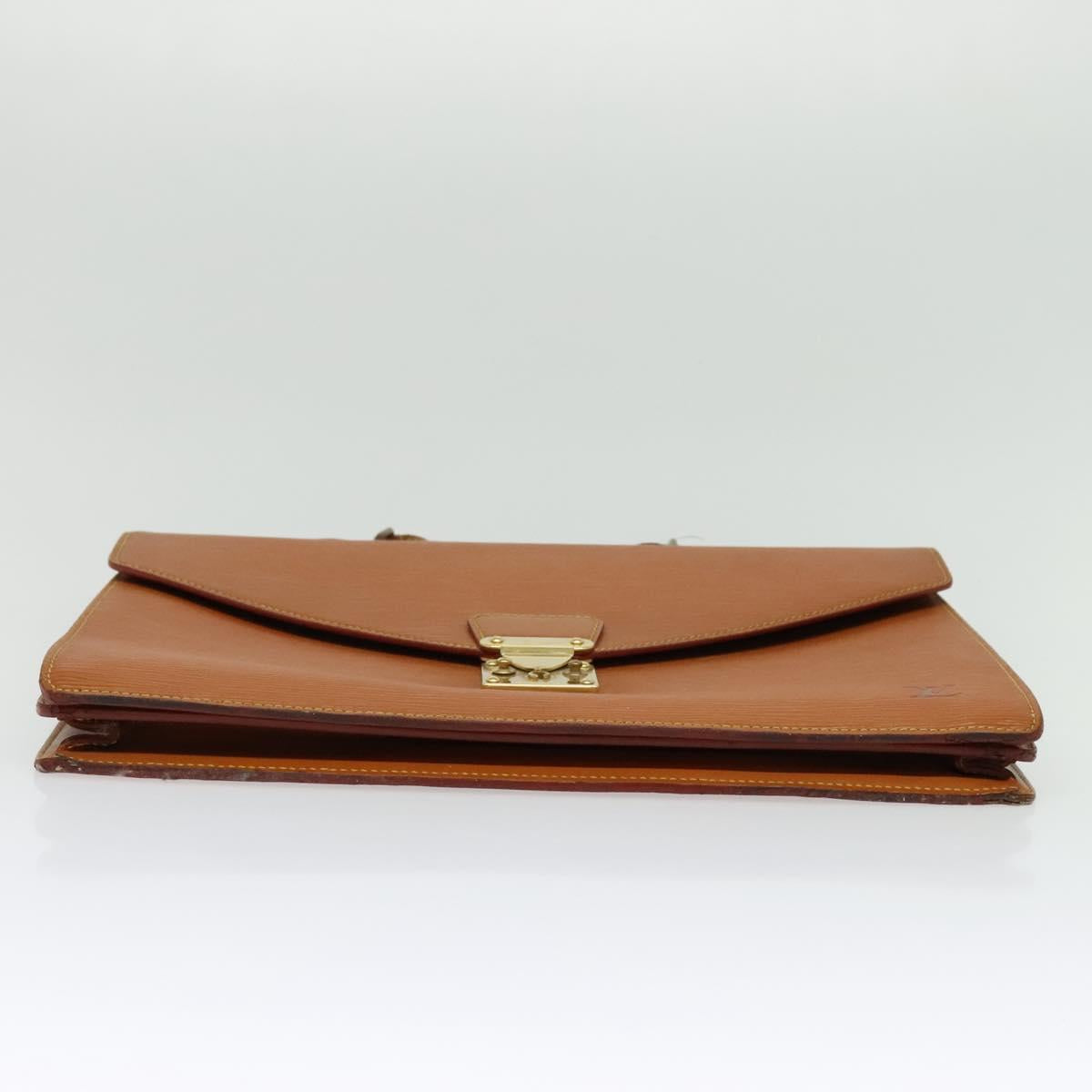 LOUIS VUITTON Epi Serviette Conseiller Briefcase Brown M54423 LV Auth 141893