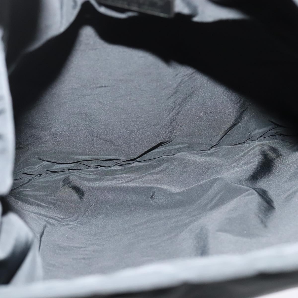 PRADA Sports Backpack Nylon Black Silver Auth 141902