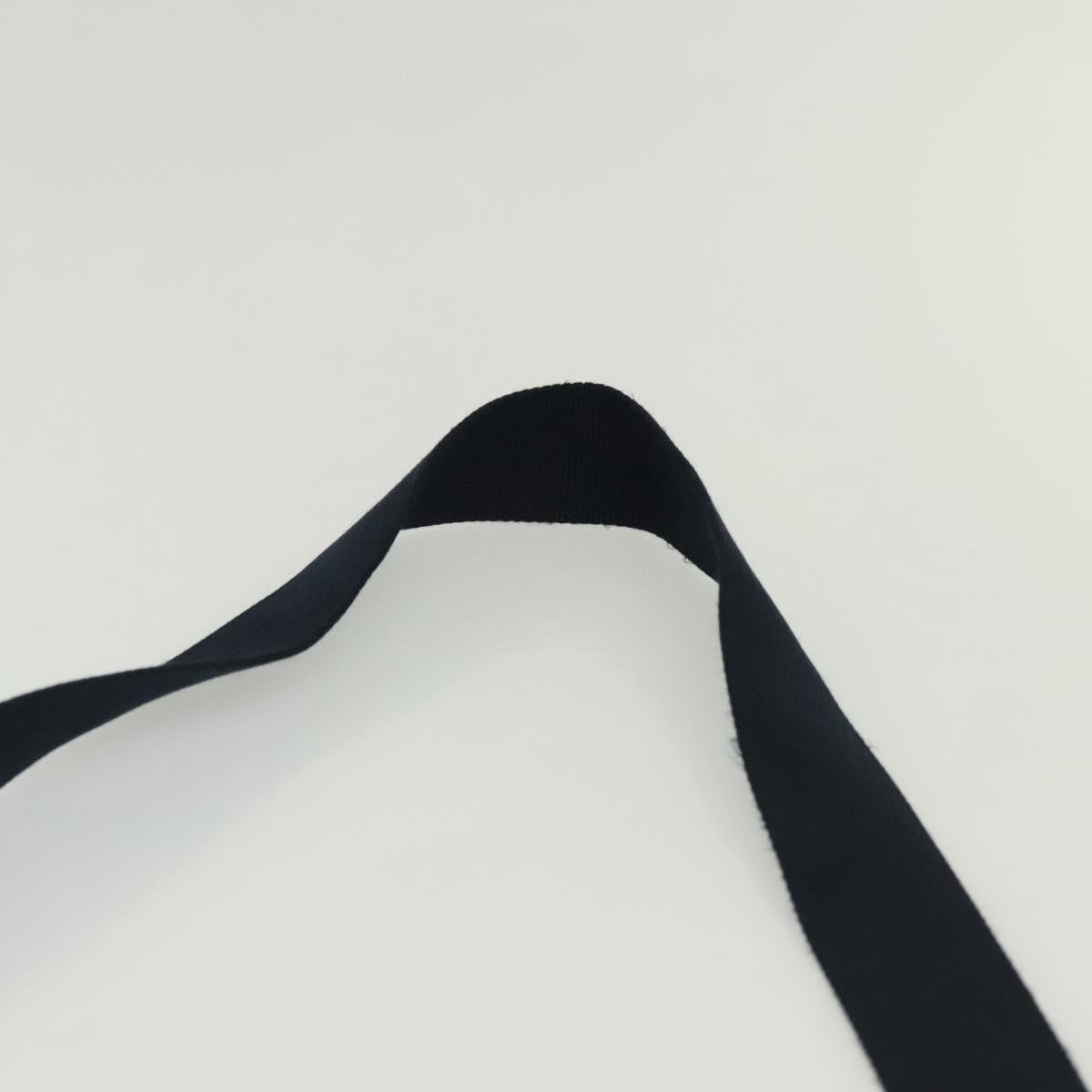 PRADA Canapa PM Hand Bag Denim 2way Blue Gold Auth 141917