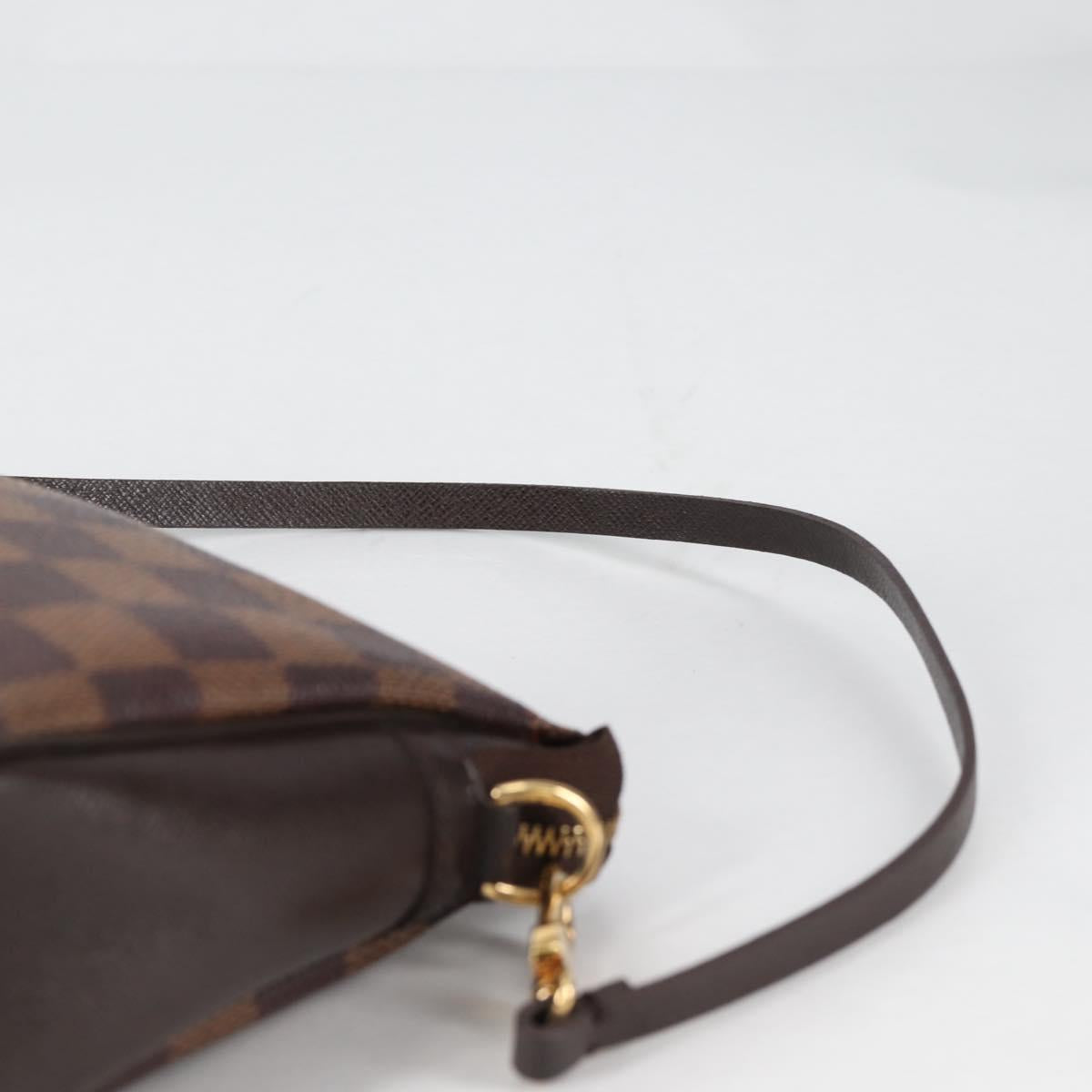 LOUIS VUITTON Damier Ebene Trousse Makeup Pouch N51982 LV Auth 141923V