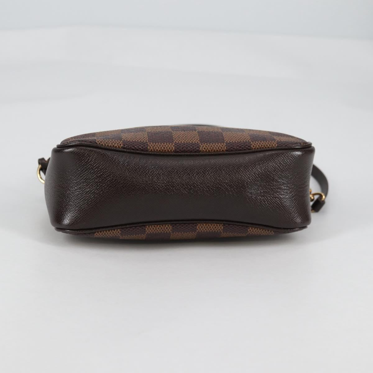 LOUIS VUITTON Damier Ebene Trousse Makeup Pouch N51982 LV Auth 141923V
