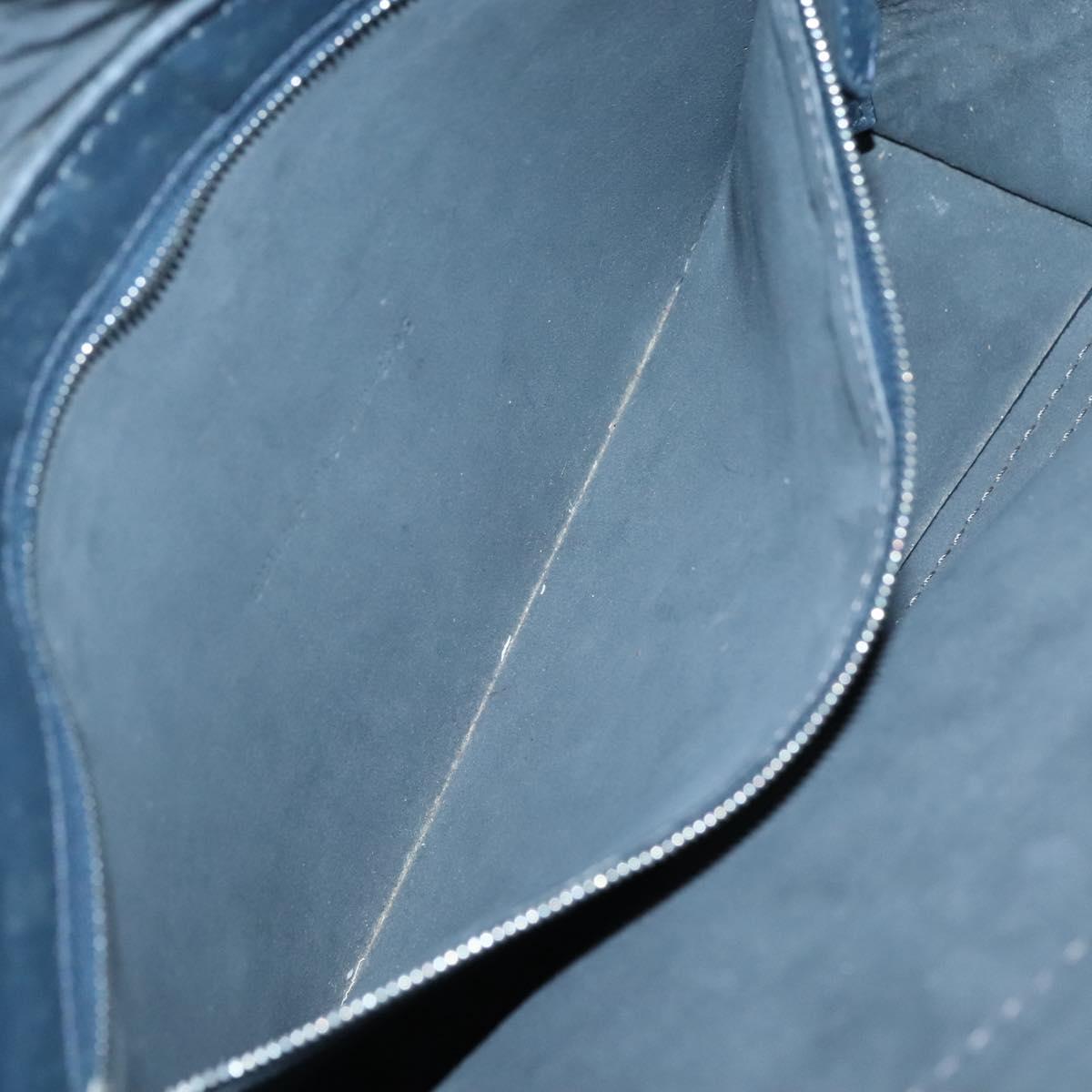 FENDI All In Shopping Tote Bag Leather Navy Auth 141928