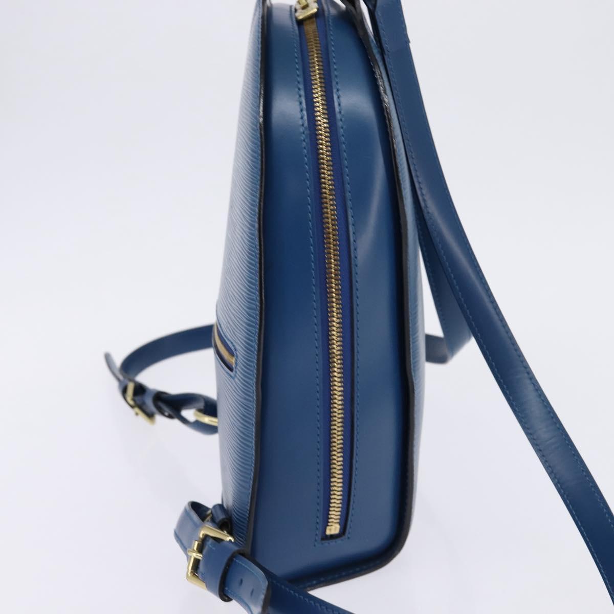 LOUIS VUITTON Epi Mabillon Backpack Blue M52235 LV Auth 141956