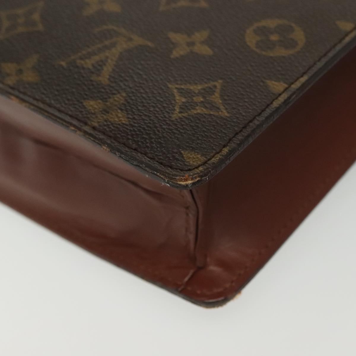 LOUIS VUITTON Monogram Porte Documents Bandouliere Bag M53338 LV Auth 141962