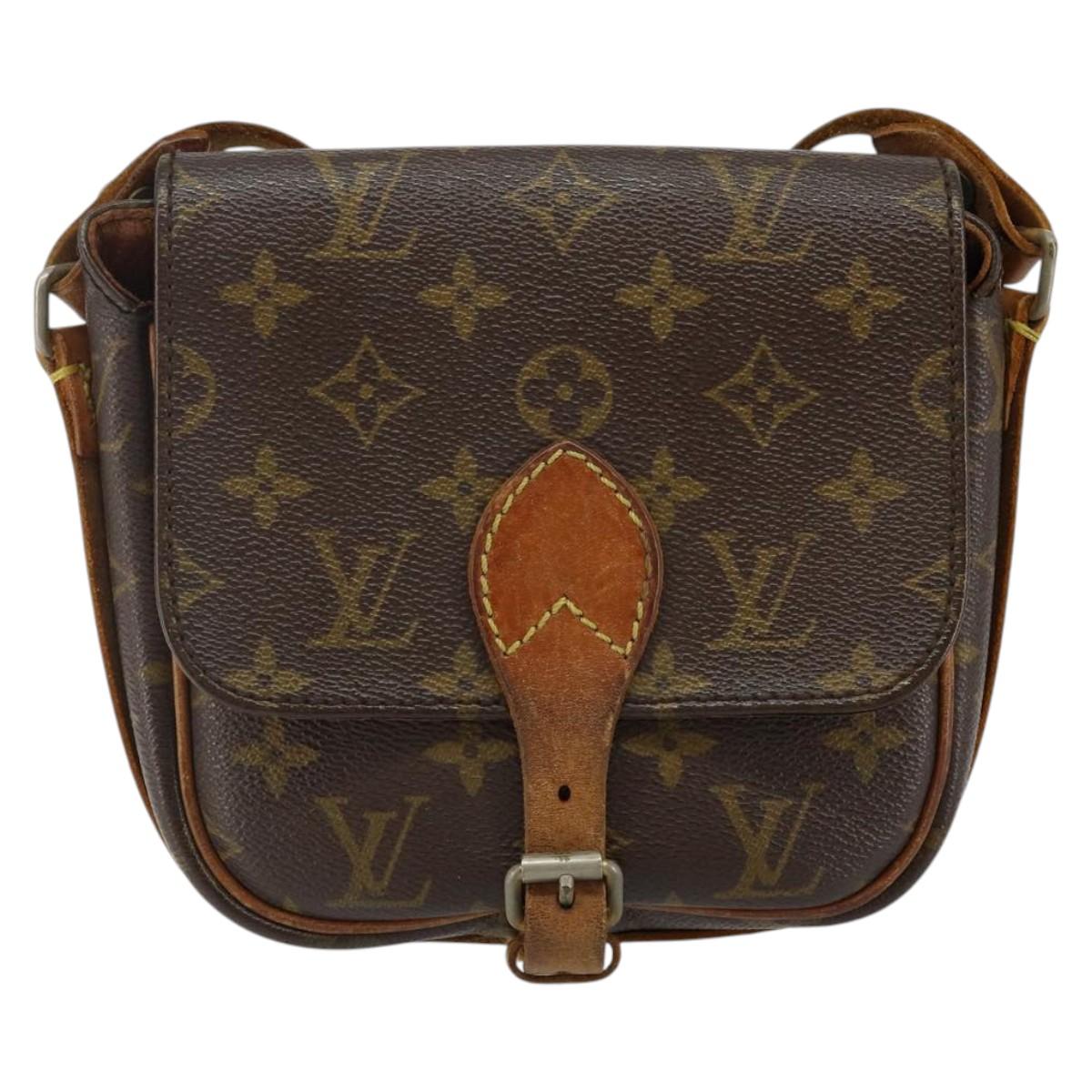 LOUIS VUITTON Monogram Cartouchiere PM Bag Vintage M51254 LV Auth 141964
