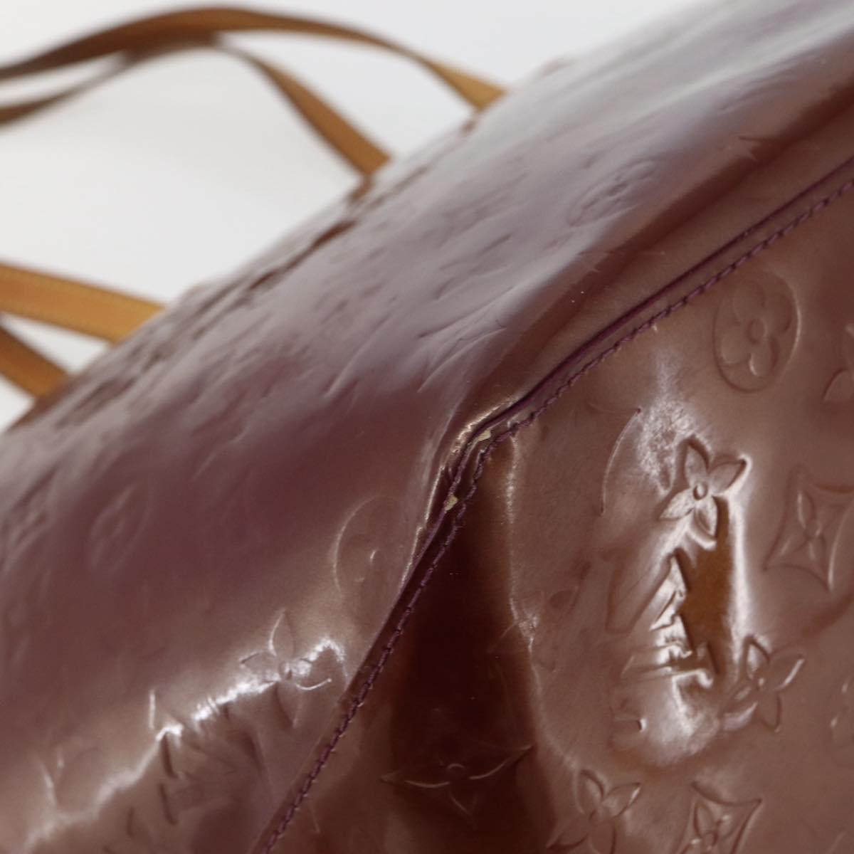 LOUIS VUITTON Monogram Vernis Bellevue GM Tote Bag Violet M93588 LV Auth 141965