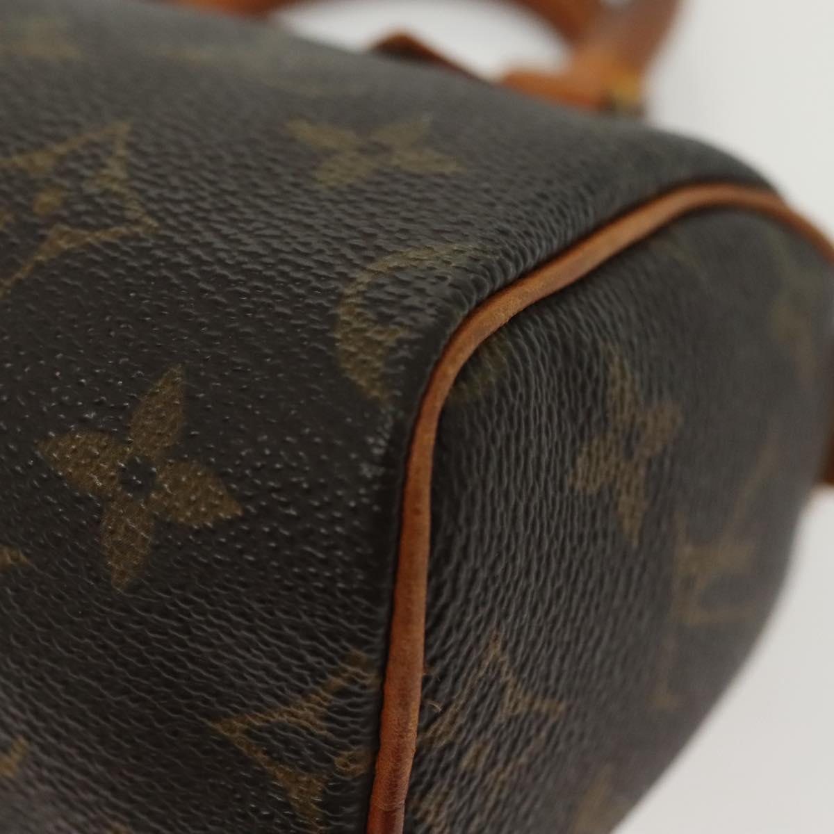 LOUIS VUITTON Monogram Mini Speedy Hand Bag M41534 LV Auth 142017