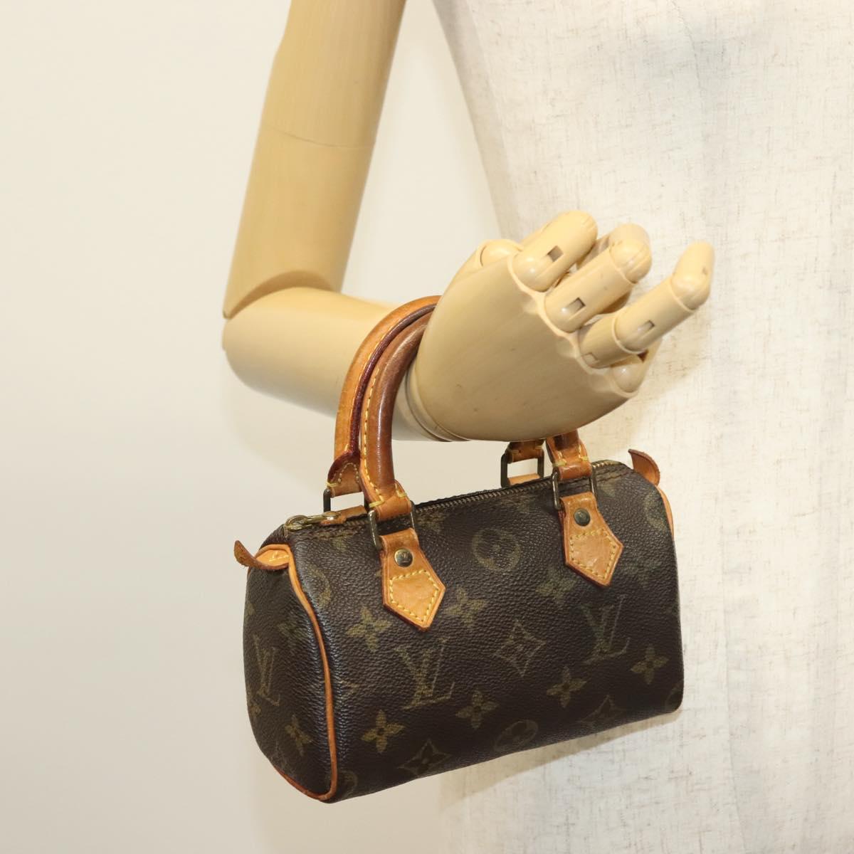 LOUIS VUITTON Monogram Mini Speedy Hand Bag M41534 LV Auth 142017