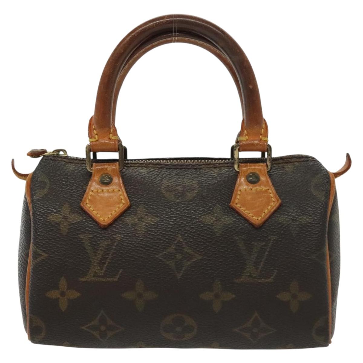 LOUIS VUITTON Monogram Mini Speedy Hand Bag M41534 LV Auth 142017
