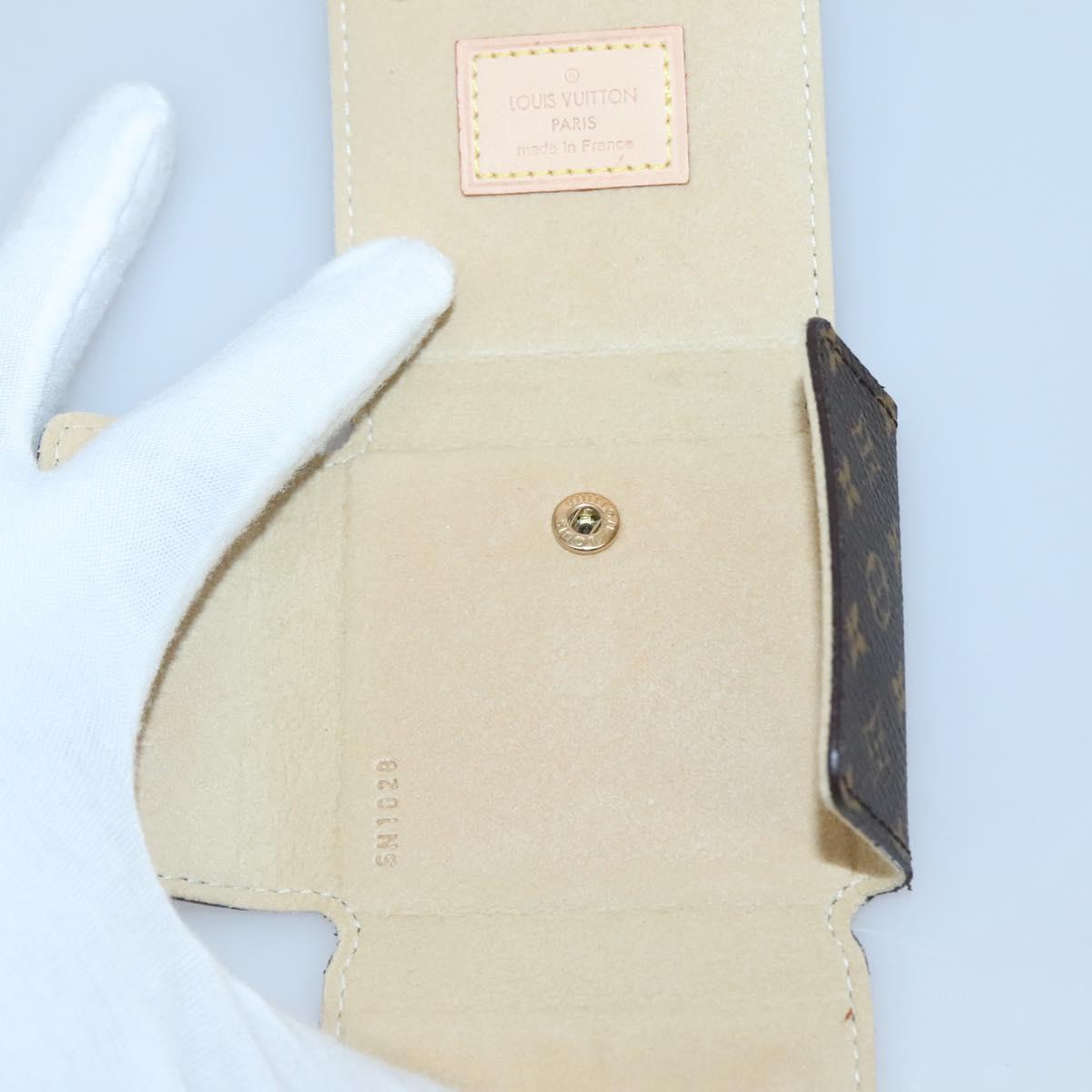 LOUIS VUITTON Monogram Jewelry Case Jewelry Box LV Auth 142037