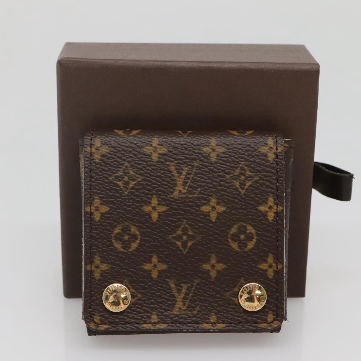 LOUIS VUITTON Monogram Jewelry Case Jewelry Box LV Auth 142037