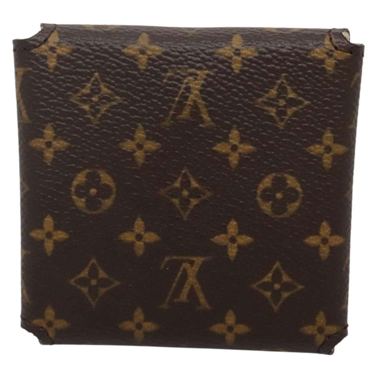 LOUIS VUITTON Monogram Jewelry Case Jewelry Box LV Auth 142037