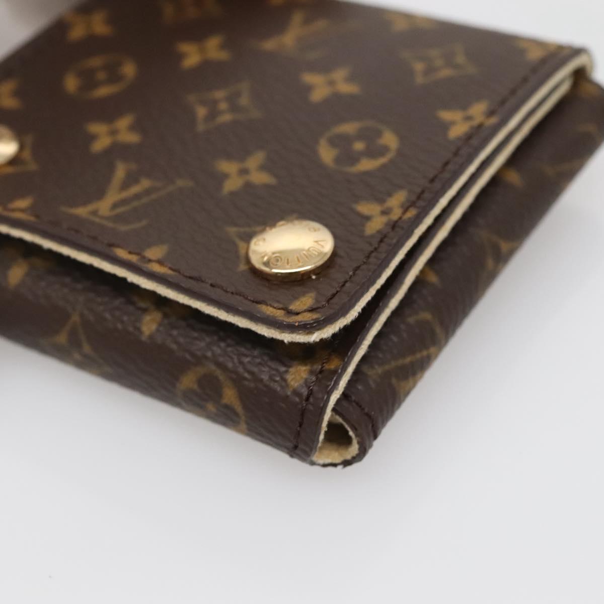 LOUIS VUITTON Monogram Jewelry Case Jewelry Box LV Auth 142037