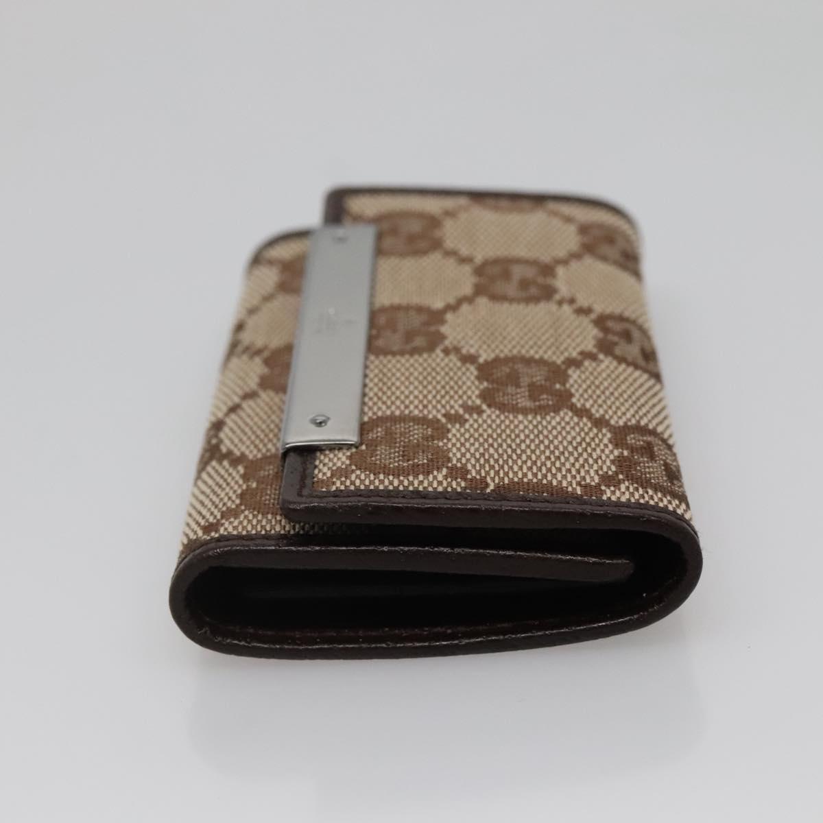 GUCCI GG Canvas Key Case Beige 127048 1147 Auth 142039V