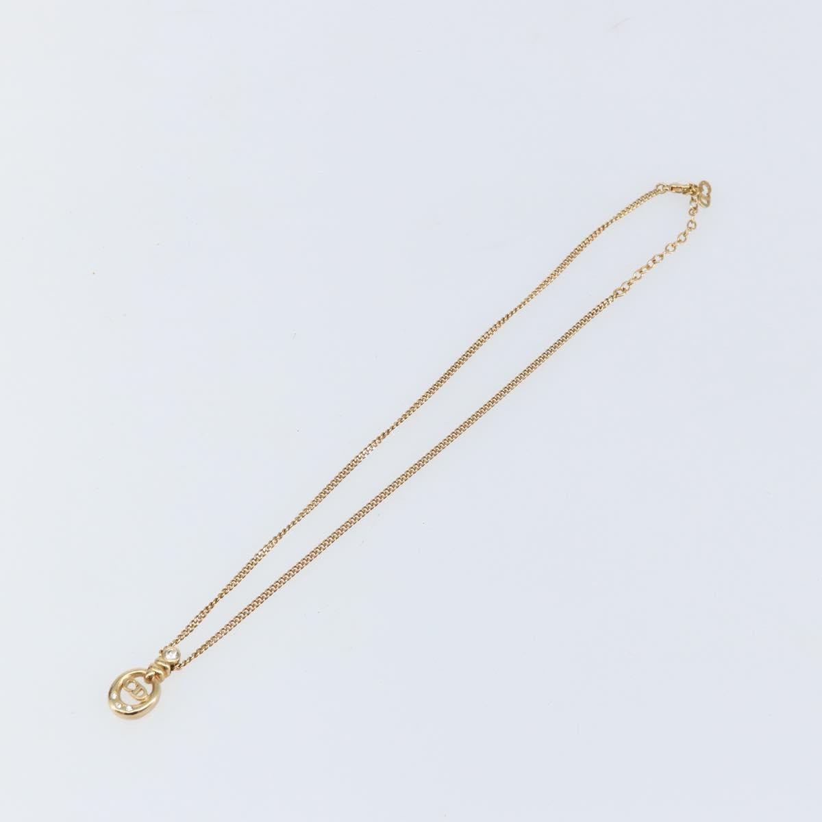 Christian Dior Necklace metal Gold Auth 142059