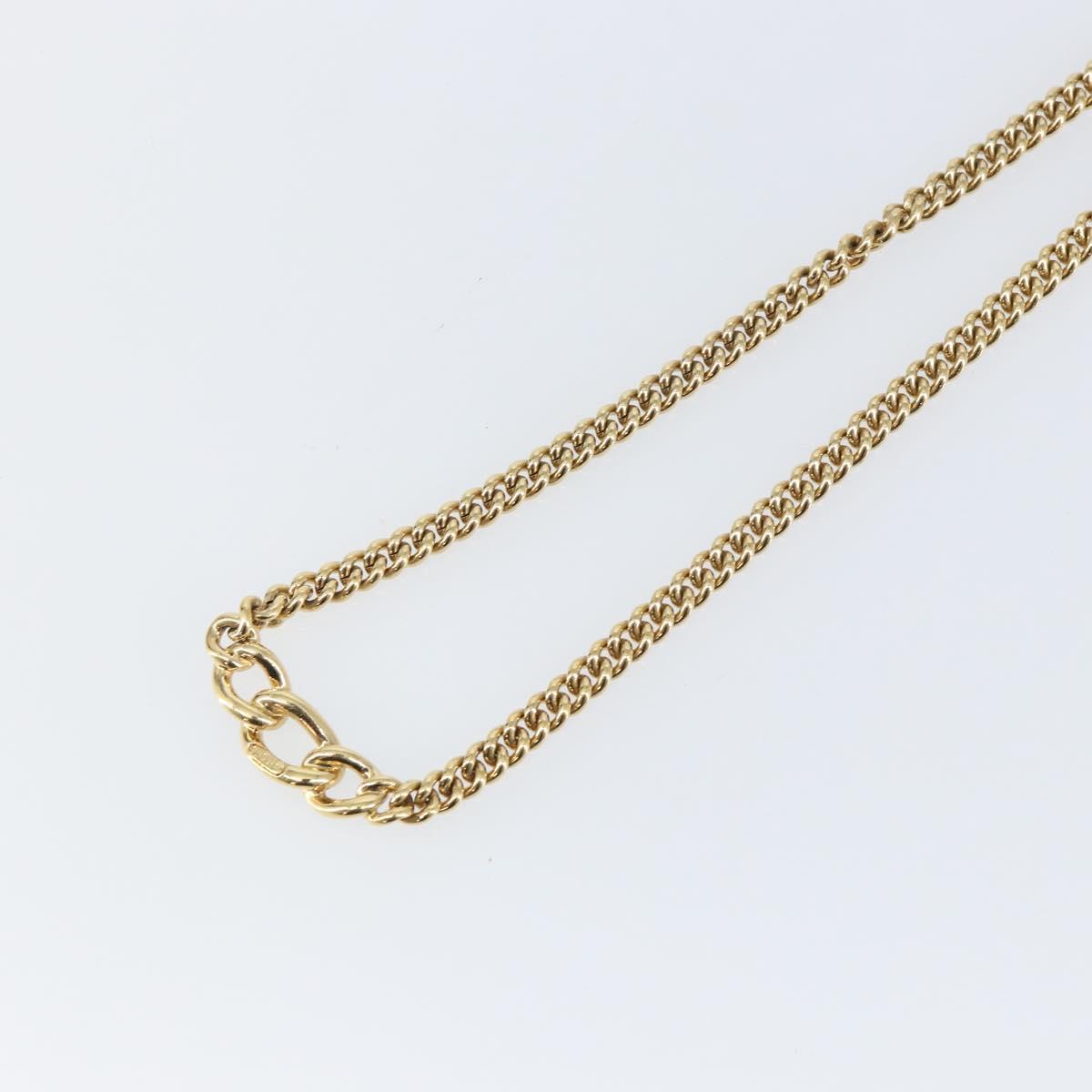 Christian Dior Necklace metal Gold Auth 142061