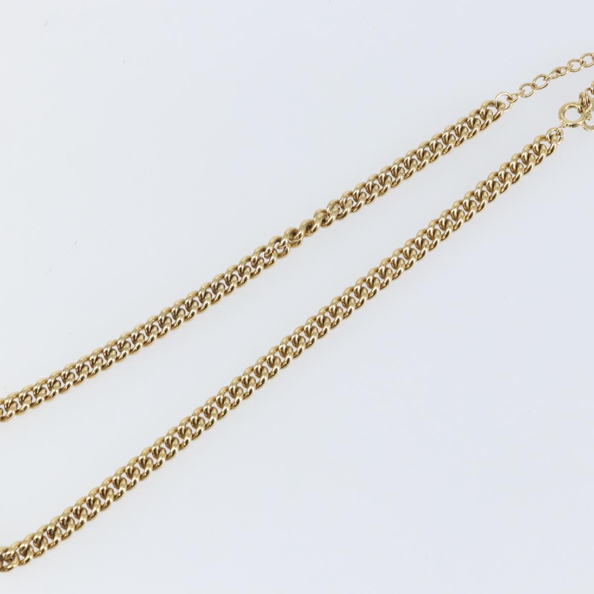 Christian Dior Necklace metal Gold Auth 142061