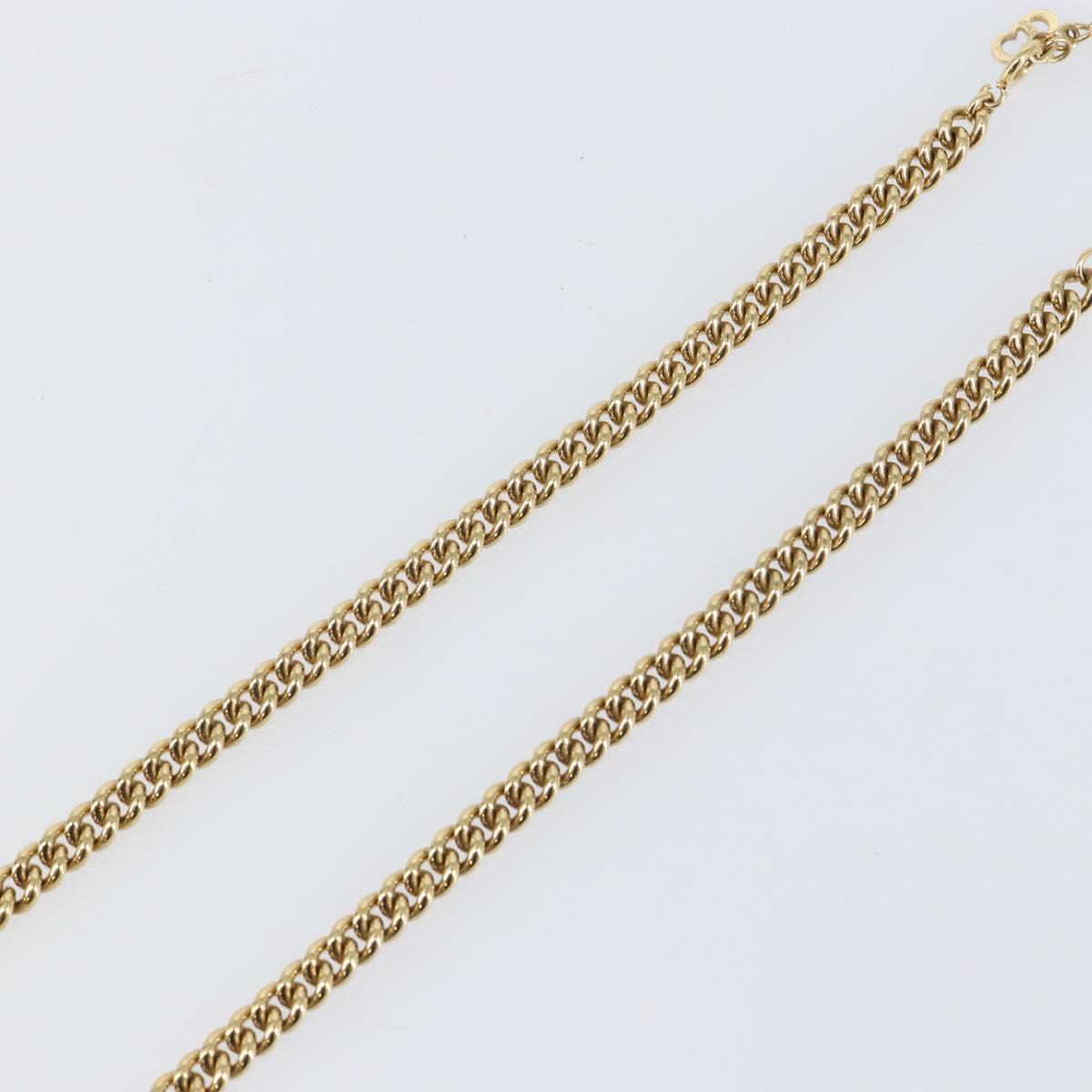 Christian Dior Necklace metal Gold Auth 142061