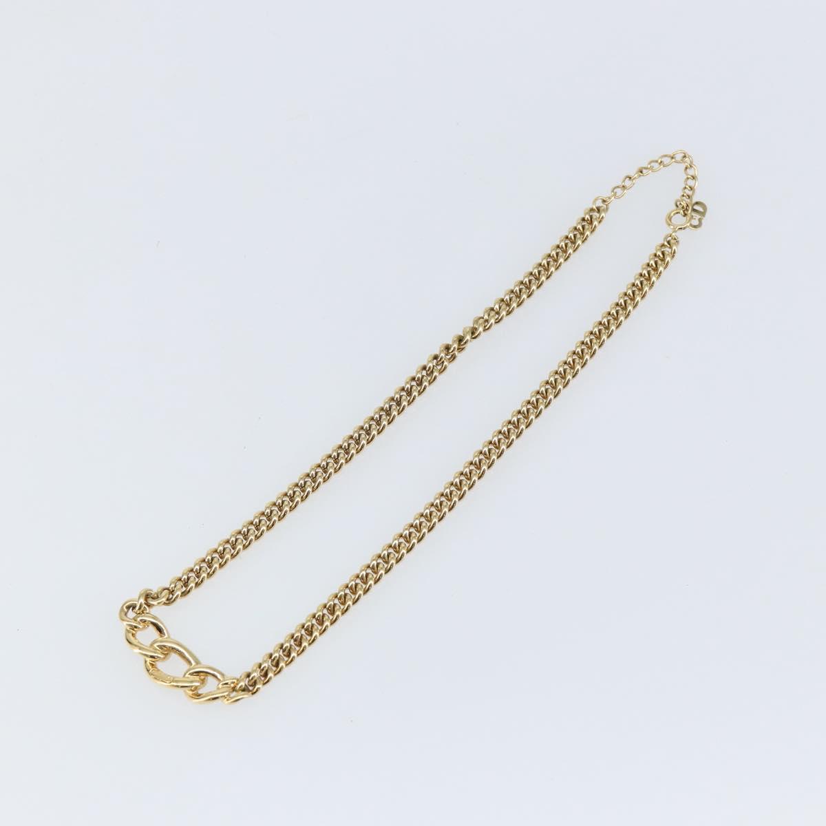 Christian Dior Necklace metal Gold Auth 142061