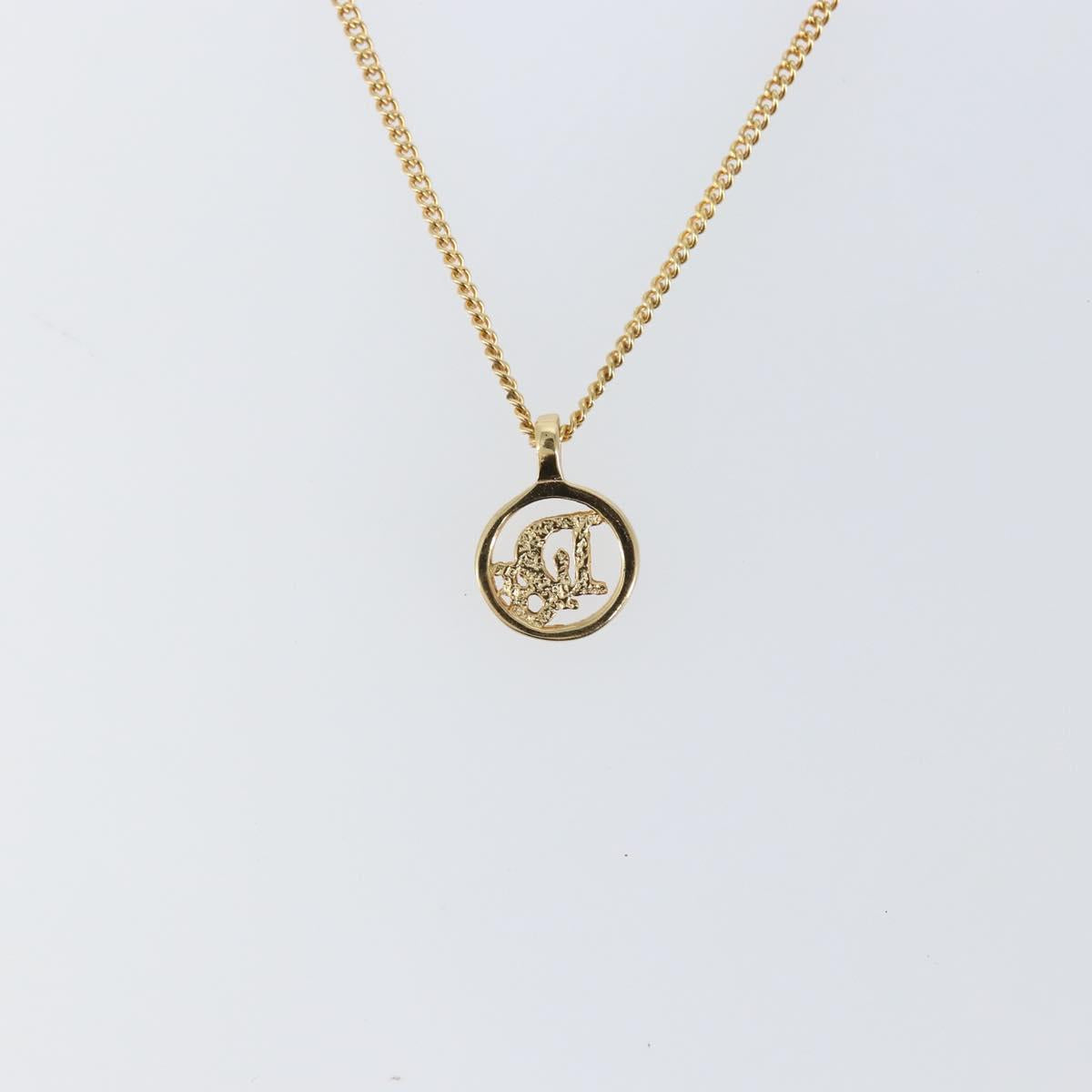 Christian Dior Necktie Chain metal Gold Auth 142066