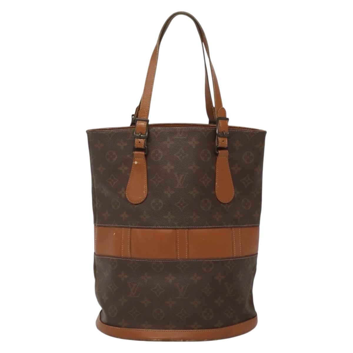 LOUIS VUITTON Monogram Bucket GM Shoulder Bag USA limited T42236 LV Auth 142076