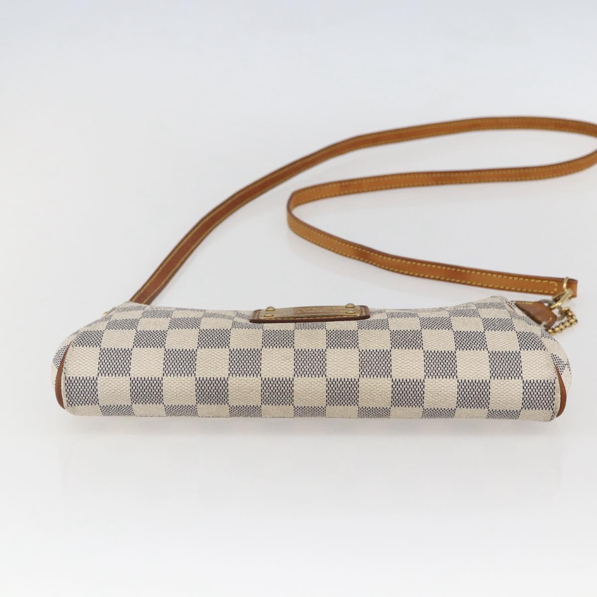LOUIS VUITTON Damier Azur Eva Shoulder Bag 2way N55214 LV Auth 142092