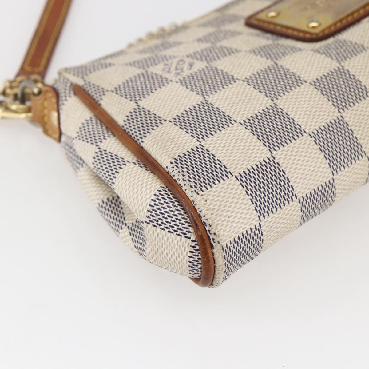 LOUIS VUITTON Damier Azur Eva Shoulder Bag 2way N55214 LV Auth 142092