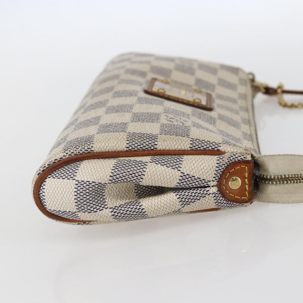 LOUIS VUITTON Damier Azur Eva Shoulder Bag 2way N55214 LV Auth 142092