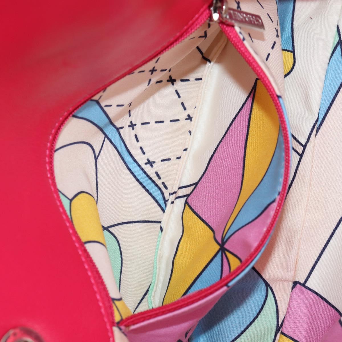 CHANEL Matelasse 25 Chain Shoulder Bag Pile Pink Silver CC Auth 142100SM