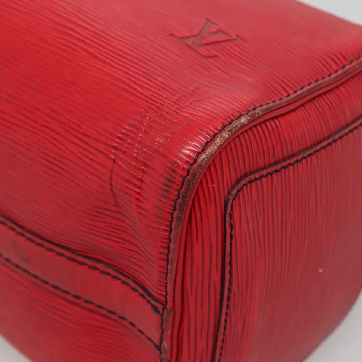 LOUIS VUITTON Epi Speedy 25 Hand Bag Castilian Red M43017 LV Auth 142129