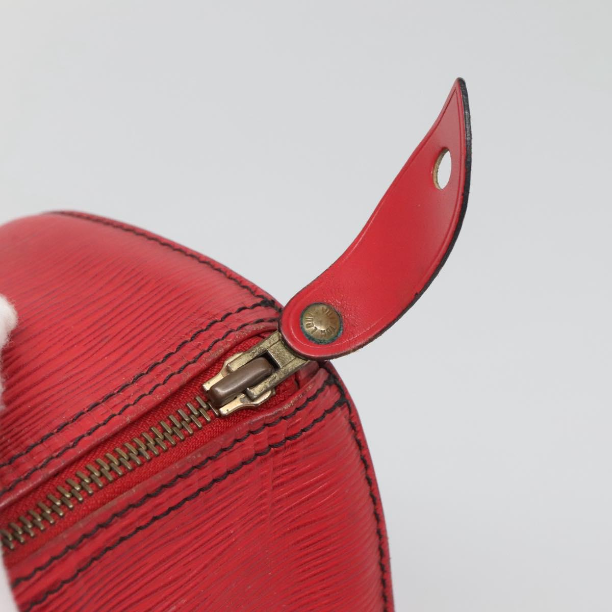 LOUIS VUITTON Epi Speedy 25 Hand Bag Castilian Red M43017 LV Auth 142129