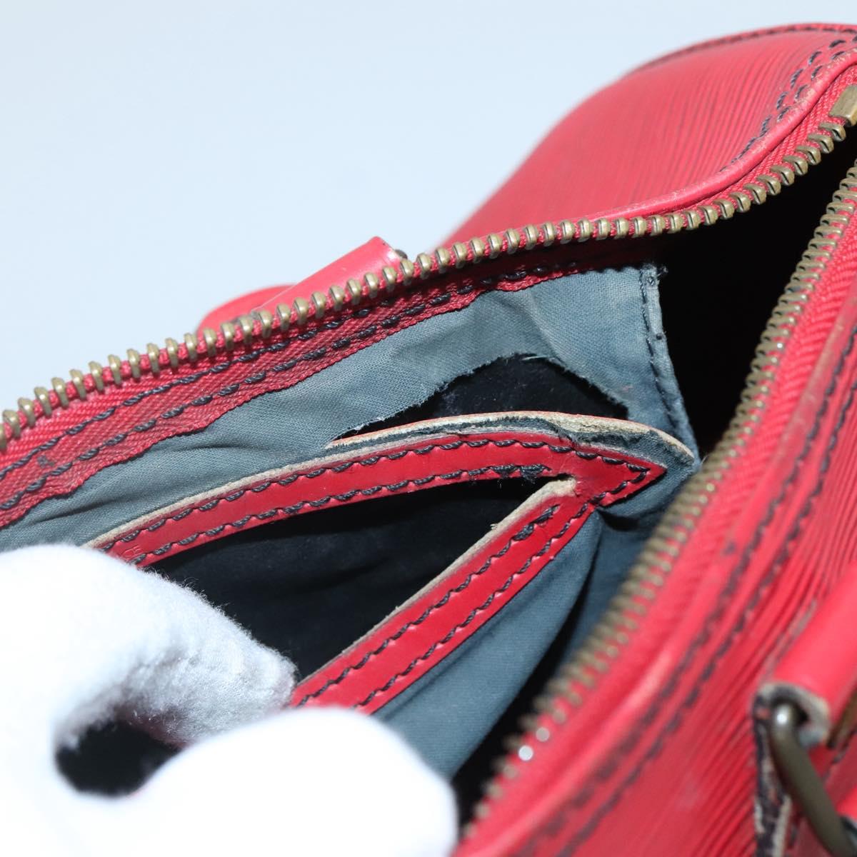 LOUIS VUITTON Epi Speedy 25 Hand Bag Castilian Red M43017 LV Auth 142129