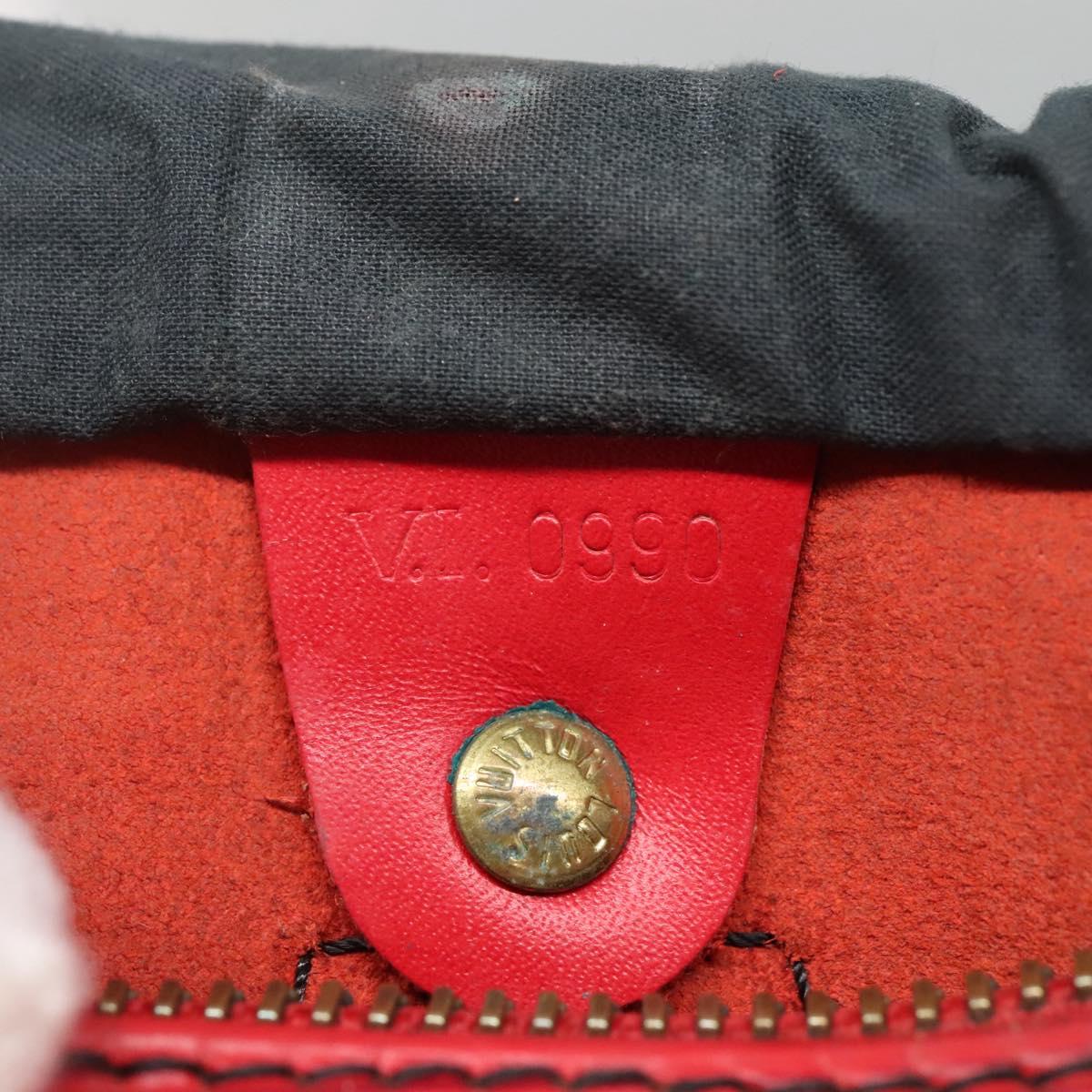LOUIS VUITTON Epi Speedy 25 Hand Bag Castilian Red M43017 LV Auth 142129
