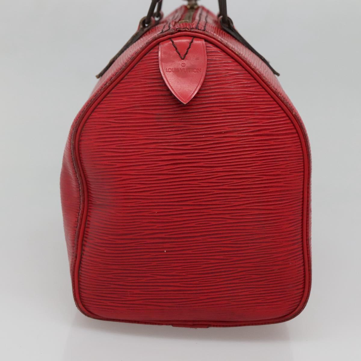 LOUIS VUITTON Epi Speedy 25 Hand Bag Castilian Red M43017 LV Auth 142129