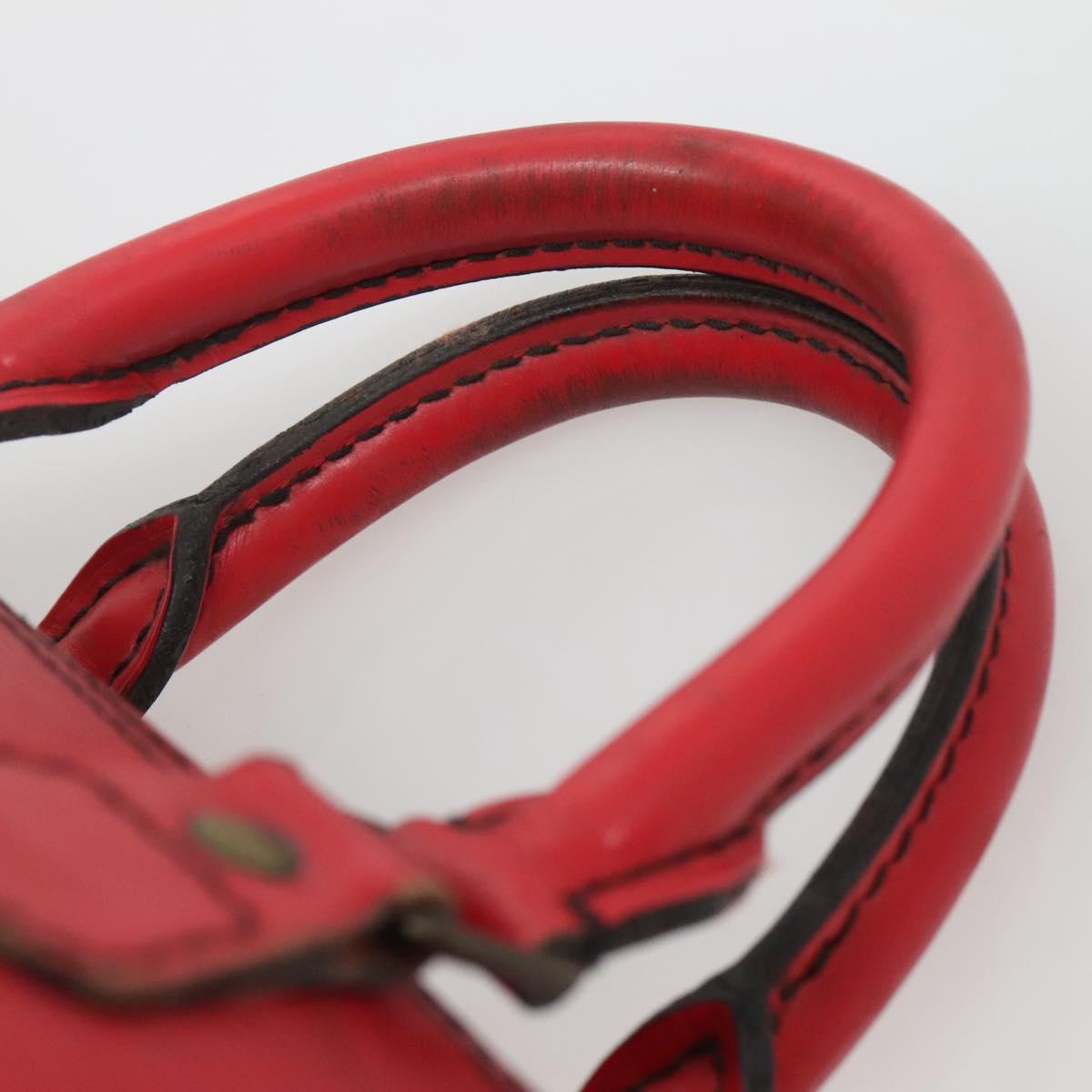 LOUIS VUITTON Epi Speedy 25 Hand Bag Castilian Red M43017 LV Auth 142129
