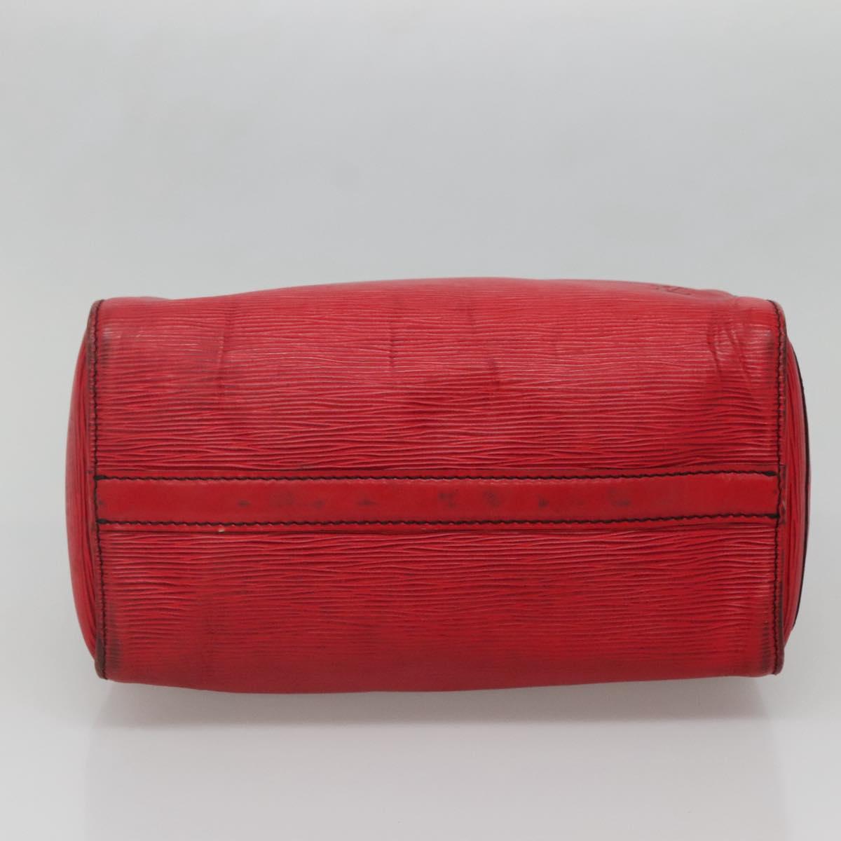 LOUIS VUITTON Epi Speedy 25 Hand Bag Castilian Red M43017 LV Auth 142129