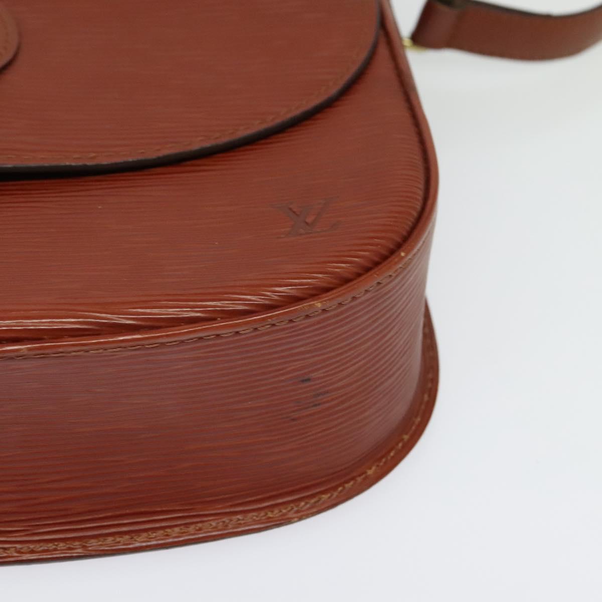 LOUIS VUITTON Epi Saint Cloud GM Shoulder Bag Brown M52193 LV Auth 142130