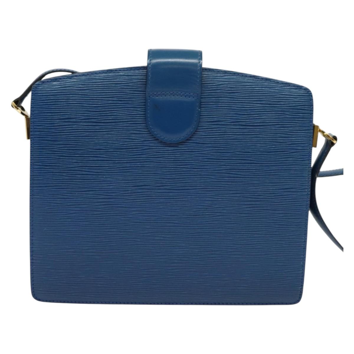 LOUIS VUITTON Epi Capuchin Shoulder Bag Blue M52345 LV Auth 142131
