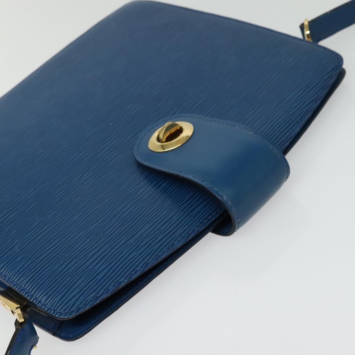 LOUIS VUITTON Epi Capuchin Shoulder Bag Blue M52345 LV Auth 142131
