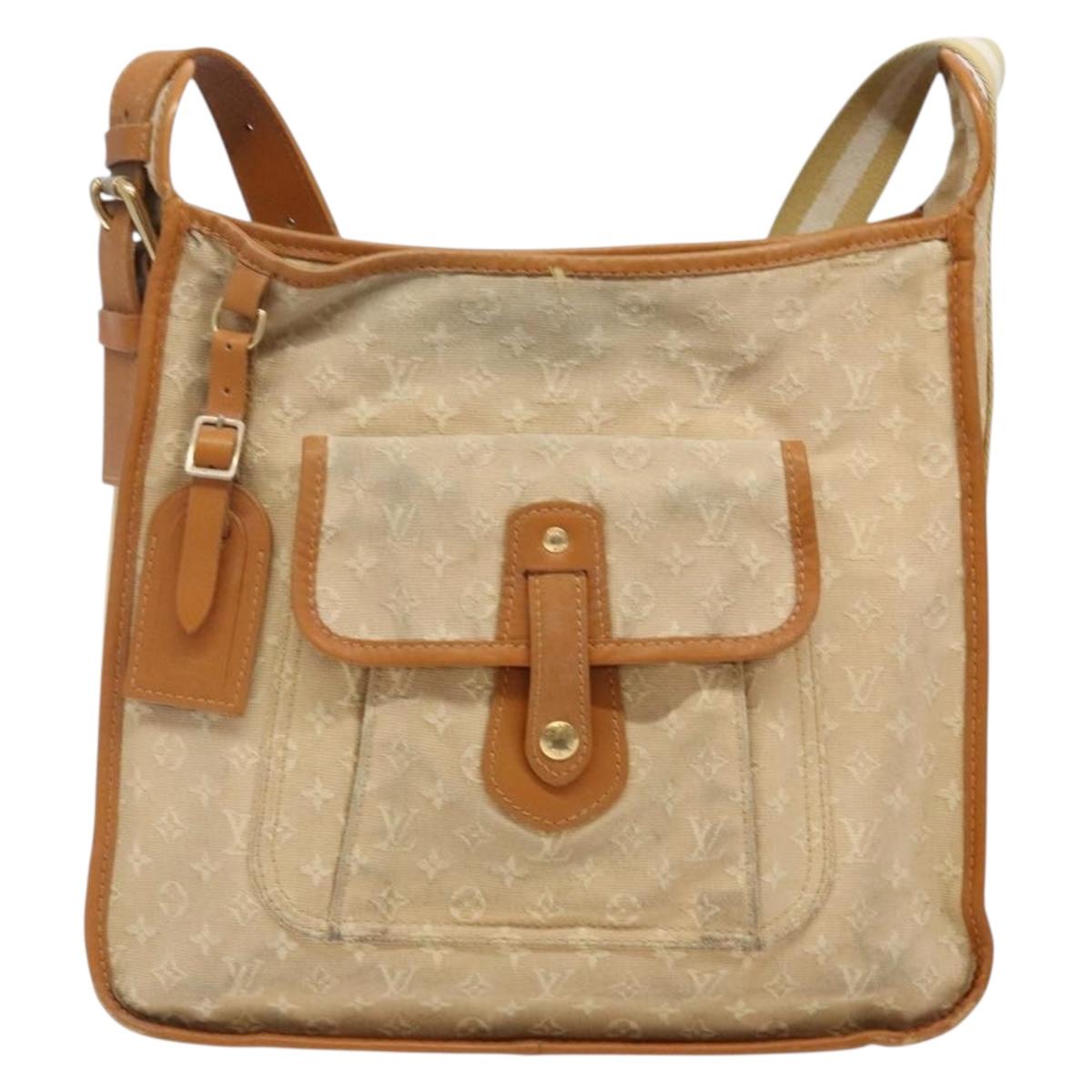LOUIS VUITTON Monogram Mini Buzas Marie Kate Bag Beige M92323 LV Auth 142135