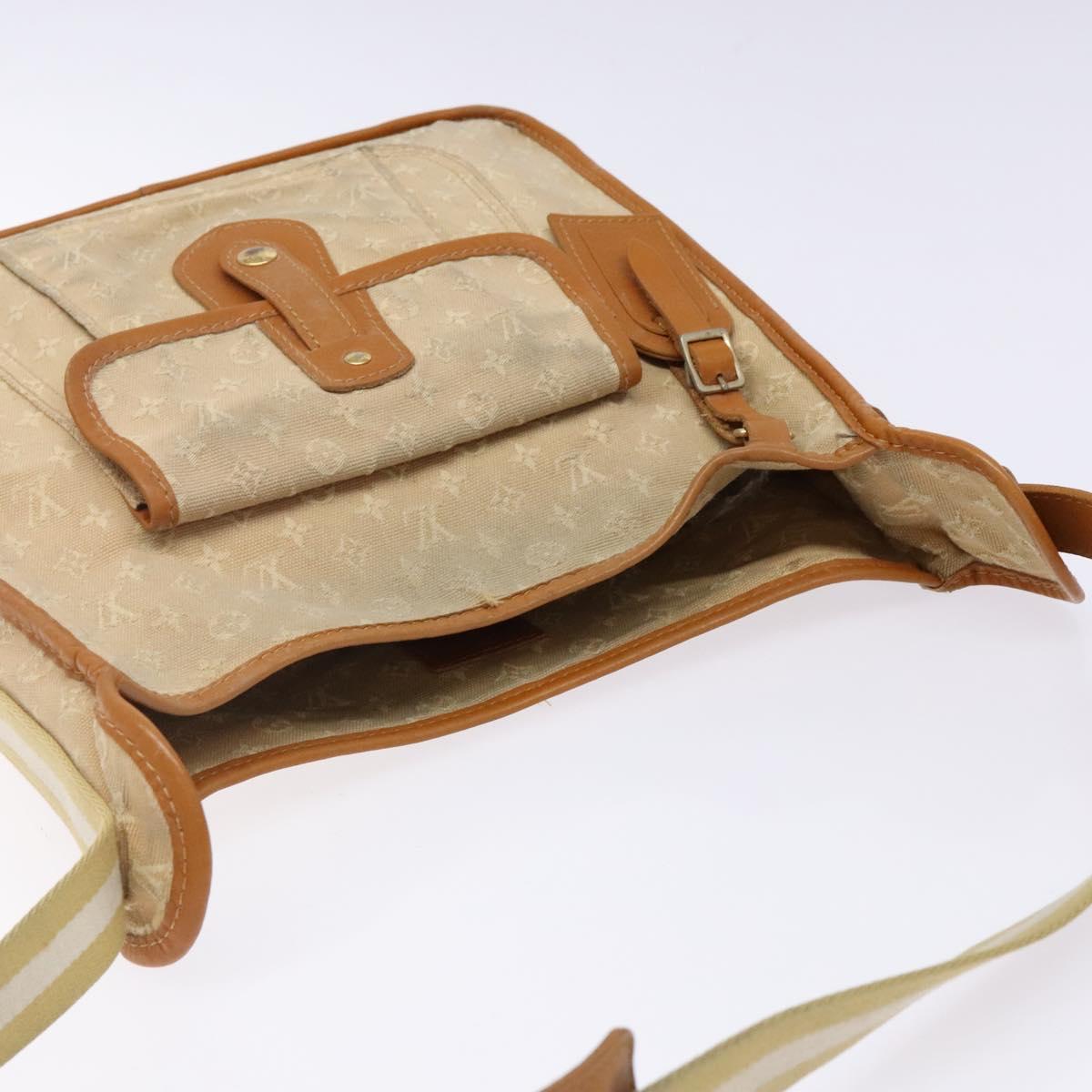 LOUIS VUITTON Monogram Mini Buzas Marie Kate Bag Beige M92323 LV Auth 142135