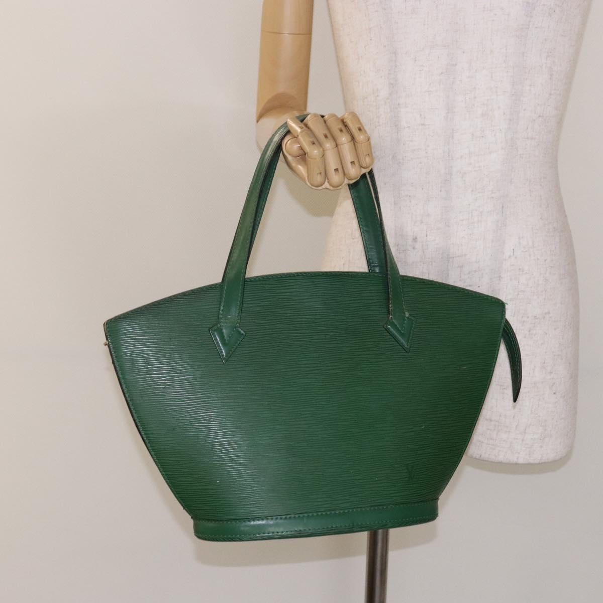 LOUIS VUITTON Epi Saint Jacques Hand Bag Green M52274 LV Auth 142146