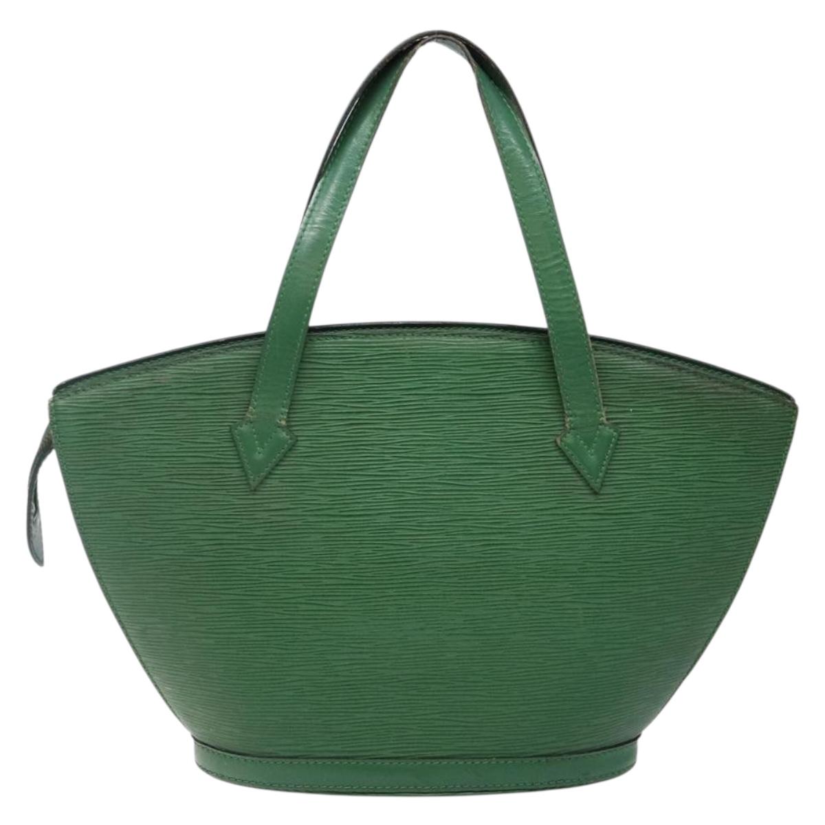 LOUIS VUITTON Epi Saint Jacques Hand Bag Green M52274 LV Auth 142146