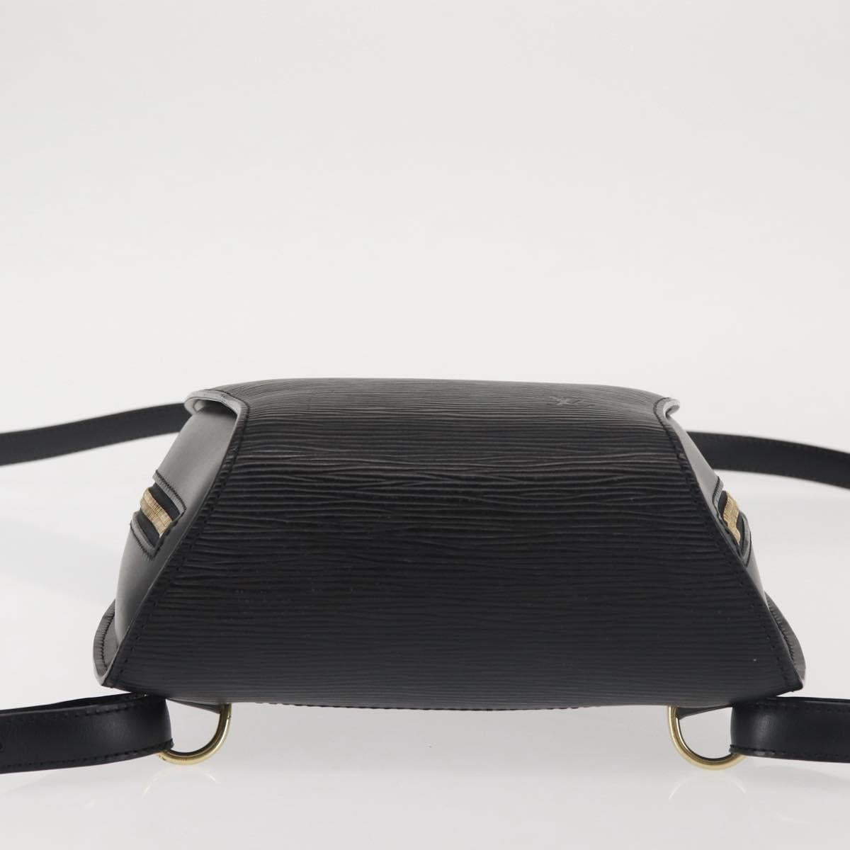 LOUIS VUITTON Epi Mabillon Backpack Black M52232 LV Auth 142147