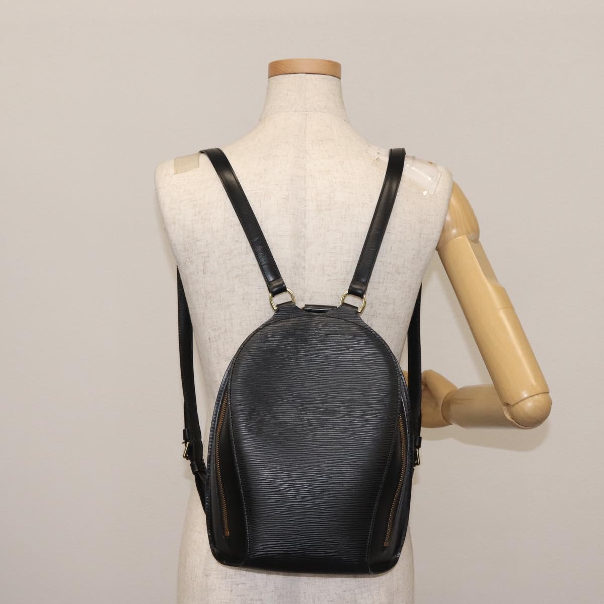 LOUIS VUITTON Epi Mabillon Backpack Black M52232 LV Auth 142147