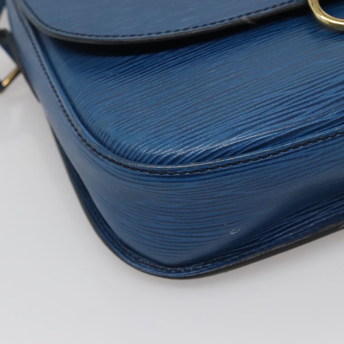 LOUIS VUITTON Epi Saint Cloud GM Shoulder Bag Toledo Blue M52195 LV Auth 142149