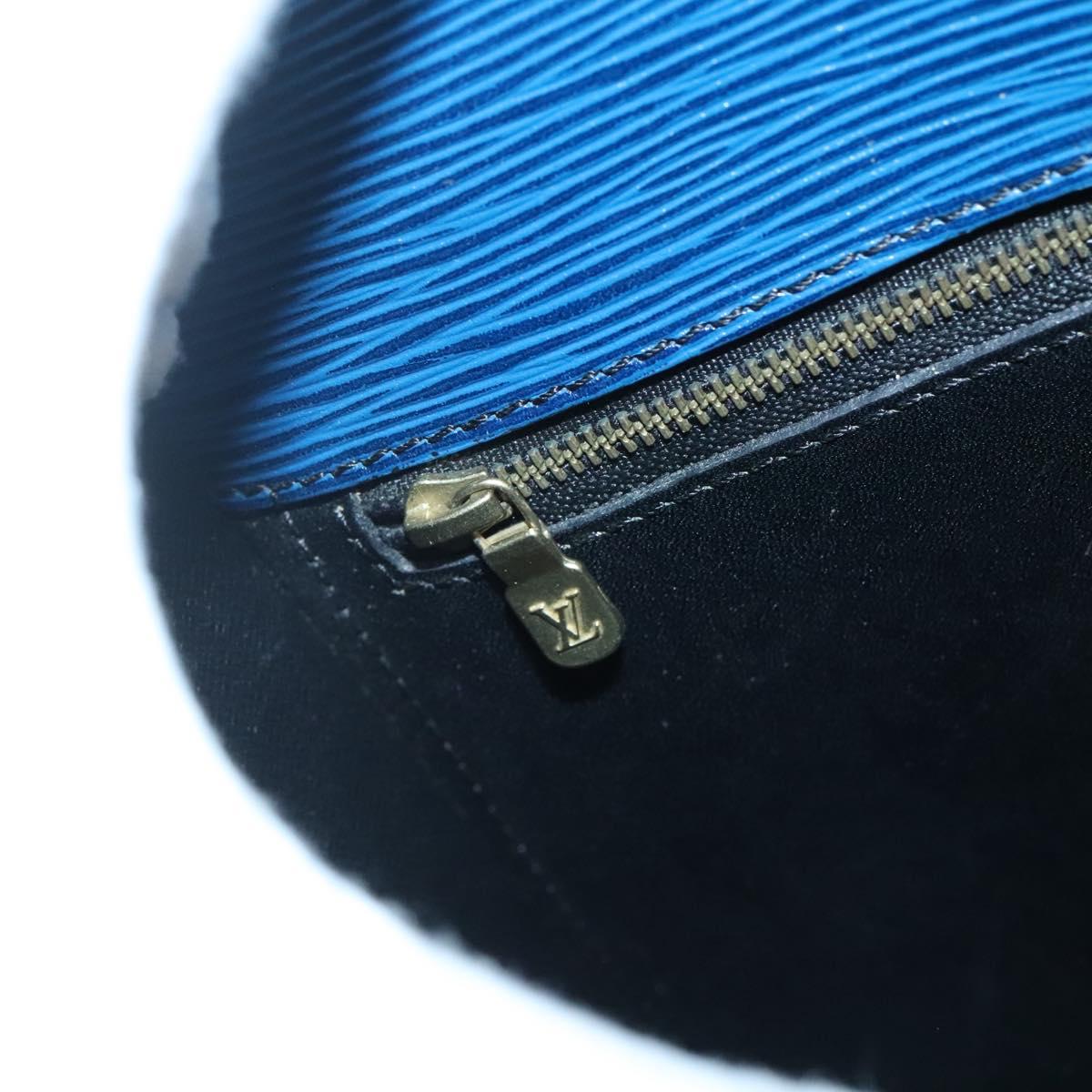 LOUIS VUITTON Epi Saint Cloud GM Shoulder Bag Toledo Blue M52195 LV Auth 142149