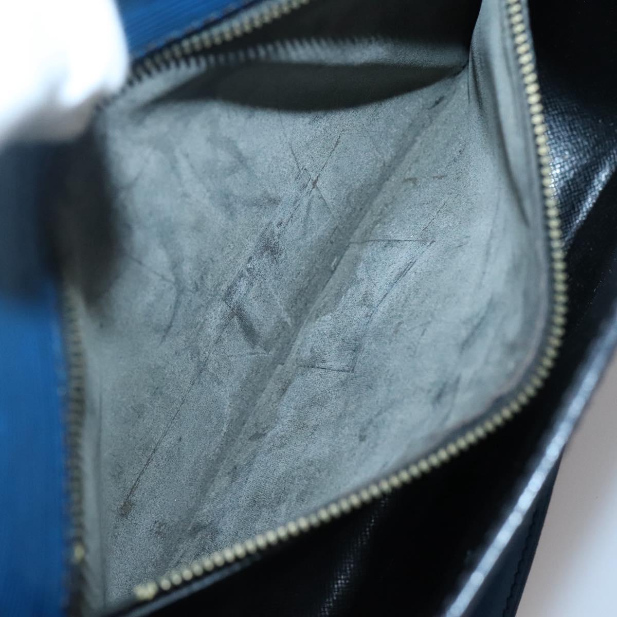 LOUIS VUITTON Epi Saint Cloud GM Shoulder Bag Toledo Blue M52195 LV Auth 142149